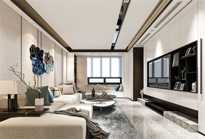 現(xiàn)代簡(jiǎn)約風(fēng)下的溫馨港灣 西安鴻基紫韻200㎡四居別墅裝修設(shè)計(jì)解析